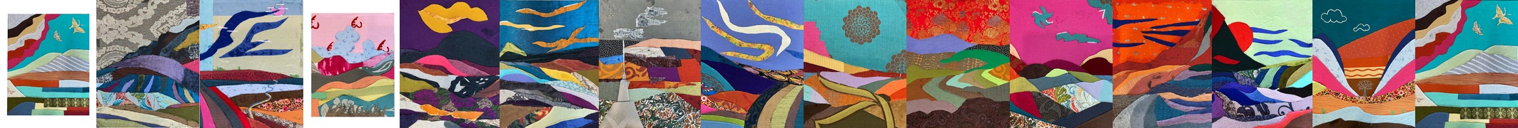 Panorama van textielwerk